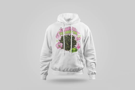 Hoodie — Floral Tie Guan Yin