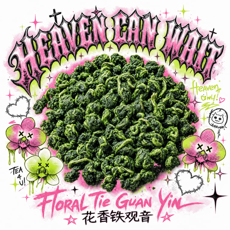 The design — Floral Tie Guan Yin